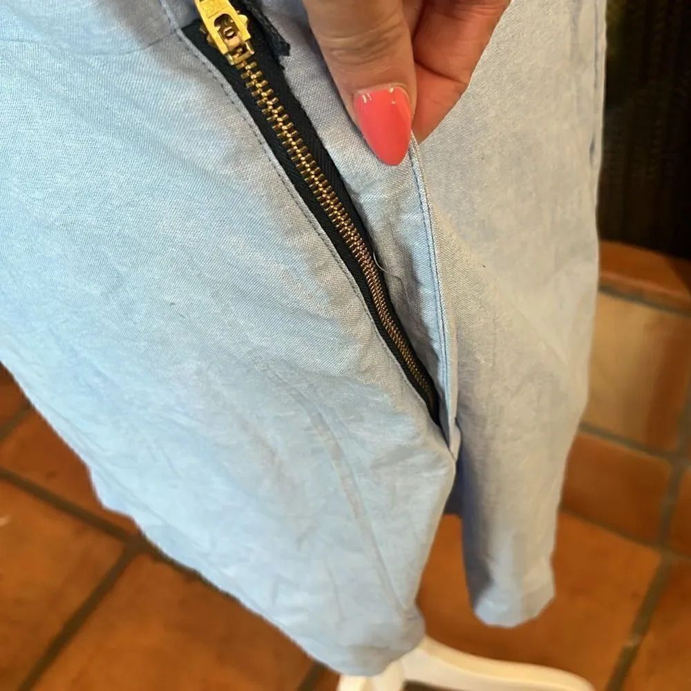 ROMPHIM LIGHT BLUE CHAMBRAY ROMPER, L! - Picture 4 of 15
